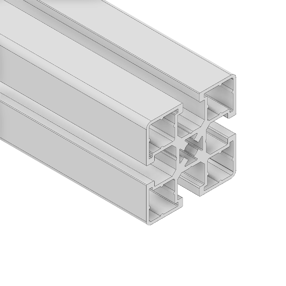 10-4545-0-12IN MODULAR SOLUTIONS EXTRUDED PROFILE<br>45MM X 45MM, CUT TO THE LENGTH OF 12 INCH